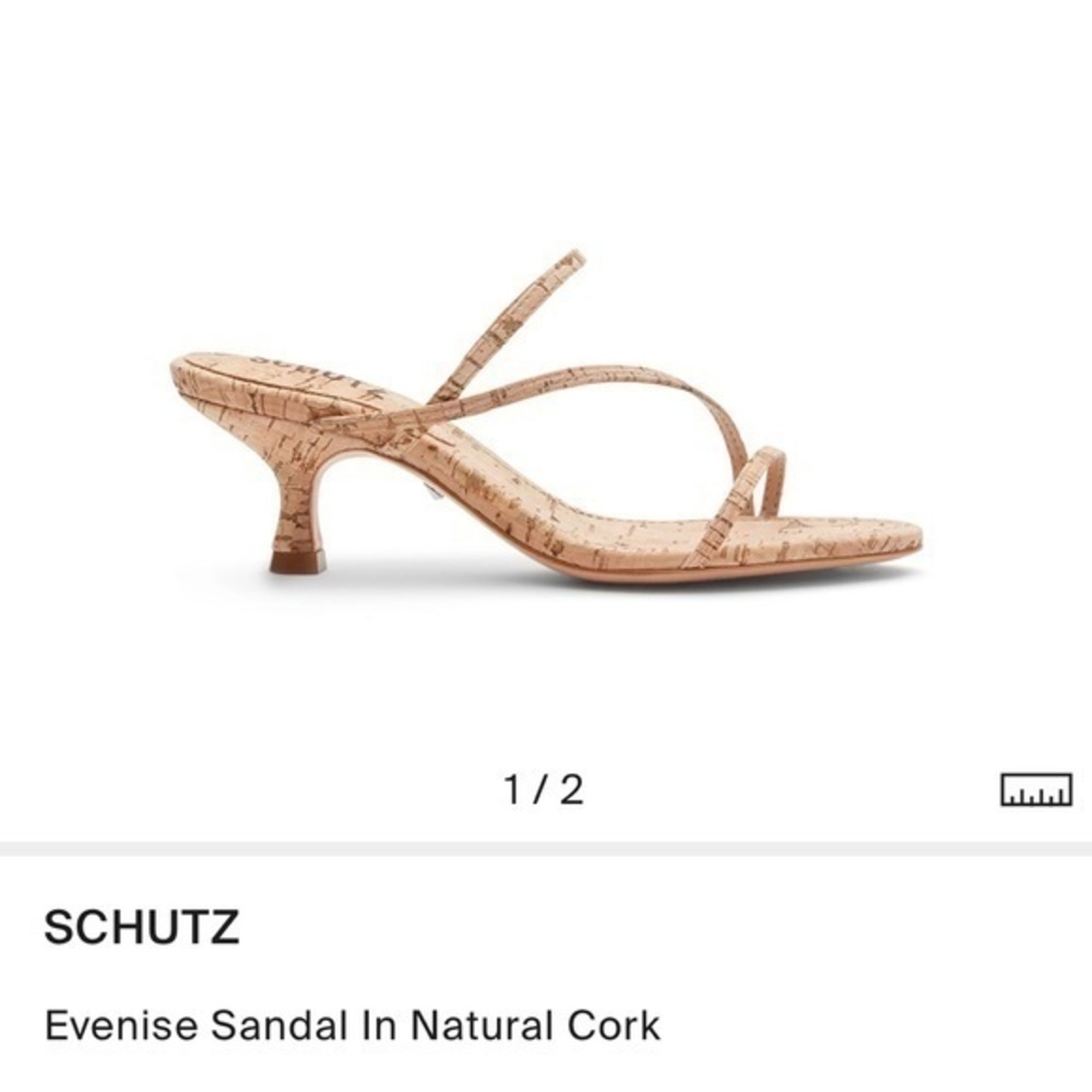 Schutz EVENISE sandal in natural cork